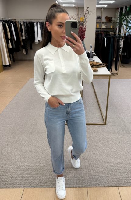 Klasikiniai super patogūs MOM FIT modelio džinsai