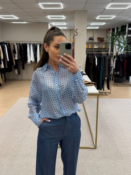 Imperial raštuoti liocelio audinio marškiniai