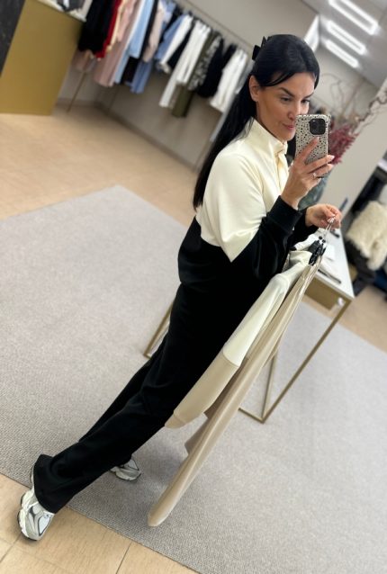 Imperial laisvalaikio kostiumėlis (kreminis/nude, juodas/nude)