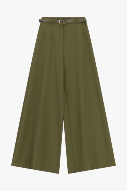 Imperial plačios palazzo kelnės su diržu