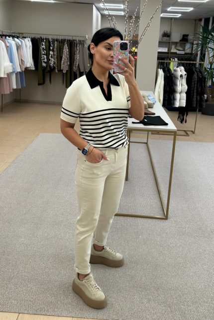 Itin minkšti mom fit džinsai