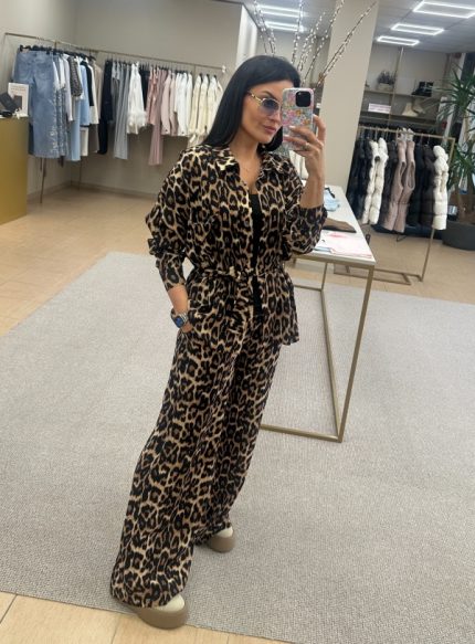 Rudo leopardo kostiumėlis