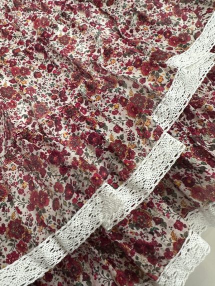 Gėlėtas mini sijonas „Rosé Bloom“